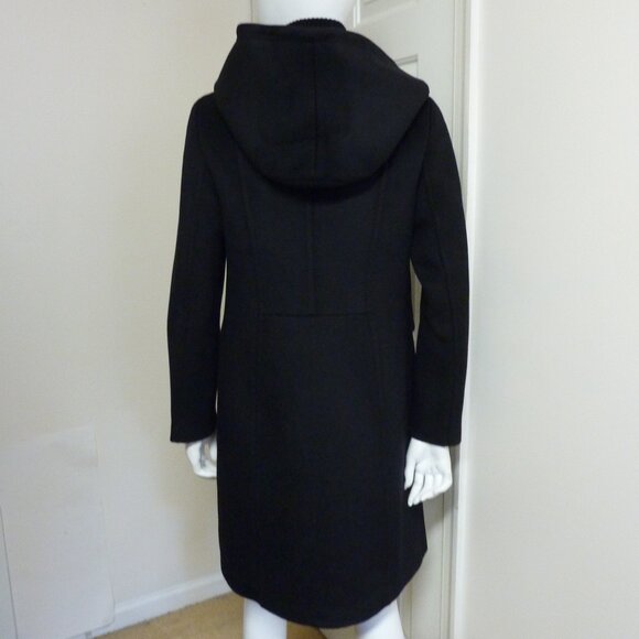 Soia & Kyo Cara Hooded Wool Blend Coat in Black - Picture 7 of 8